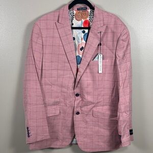 Paisley & Gray Pink Plaid Blazer